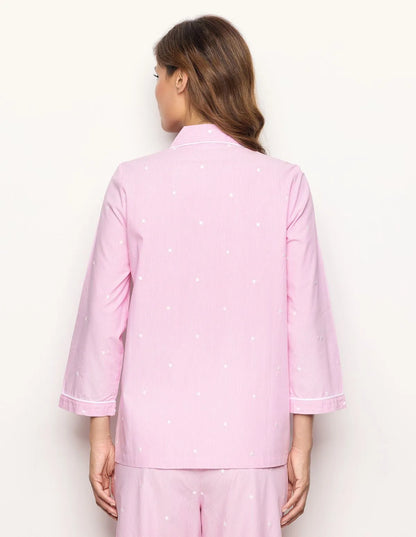 Yamamay_Stripes_Long-Sleeve Shirt-Style Top with Embroidered Polka Dots Ð Daily Pajamas_PPTD183001_171_03