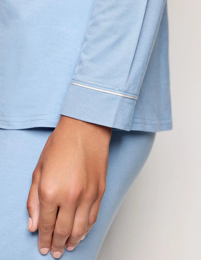 Yamamay_Baby Blue_Shirt-Style Pajama Top with Tencelª Modal Ð Daily Modal_PPTD183003_032_04