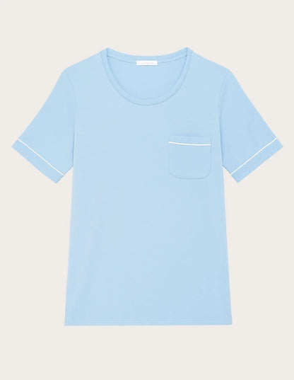 Yamamay_Baby Blue_Crew Neck Pajama T-Shirt with Tencelª Modal Ð Daily Modal_PPTD183004_032_05