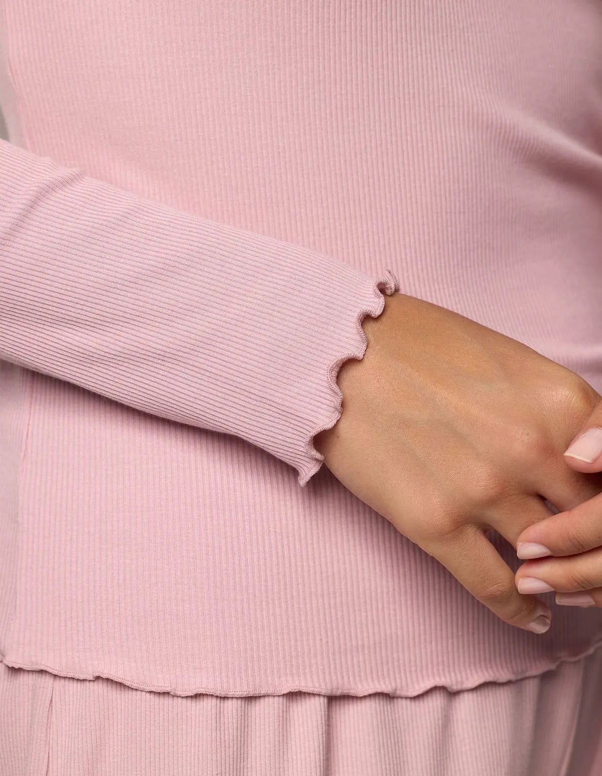 Yamamay_Clay Rose_Long-Sleeve Embroidered Top Ð Basic Modal/Cotton Rib_PPTD183005_239_05