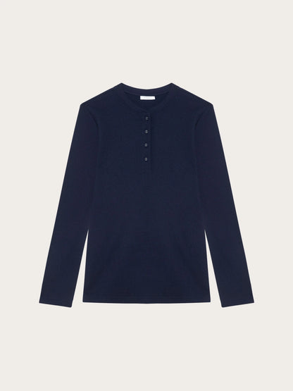 Yamamay_Night Blue_Waffle-Effect Cotton Jersey Top Mix and Match_PPTD184001_024_04