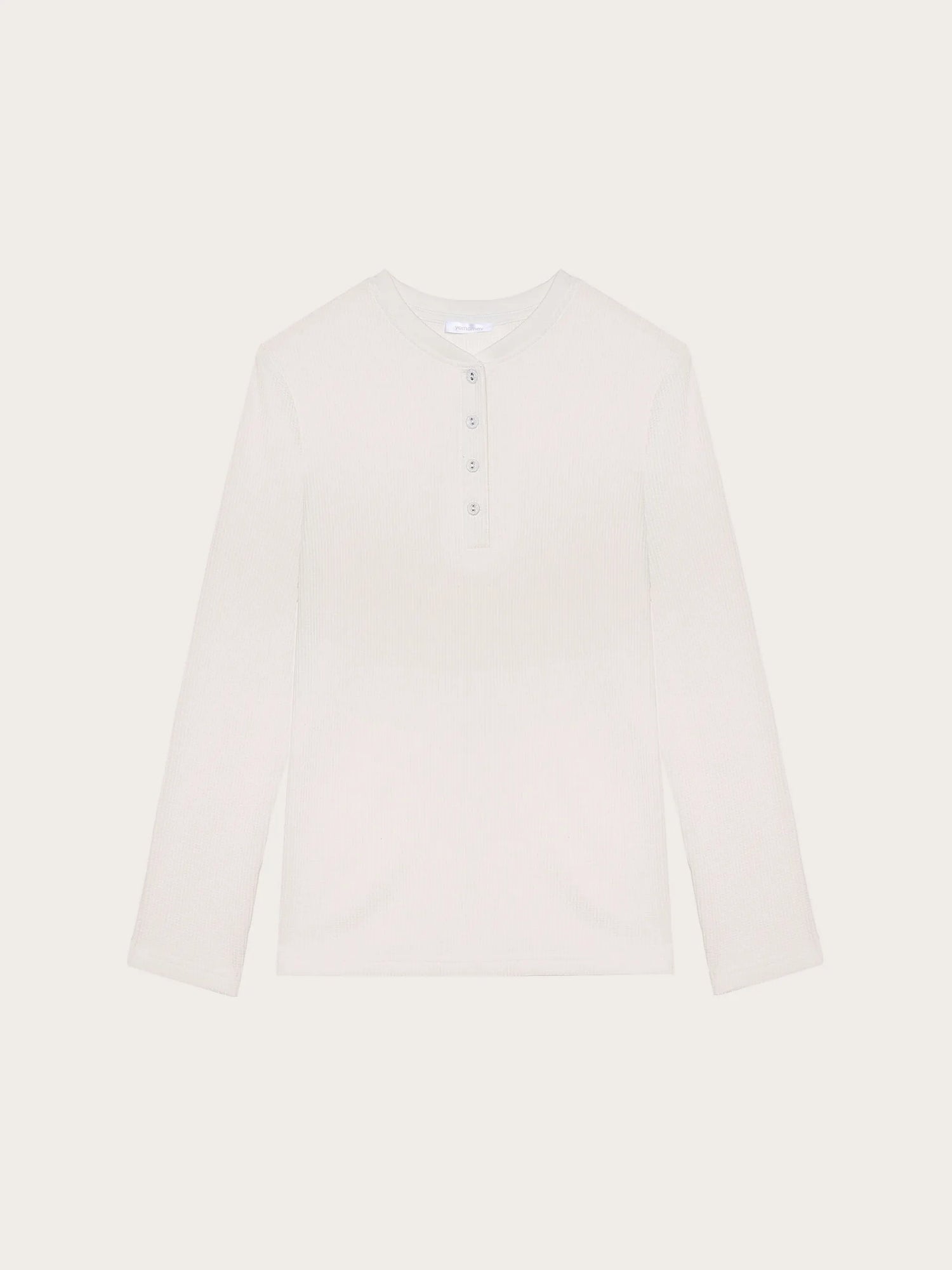 Yamamay_Almond_Waffle-Effect Cotton Jersey Top Mix and Match_PPTD184001_244_04