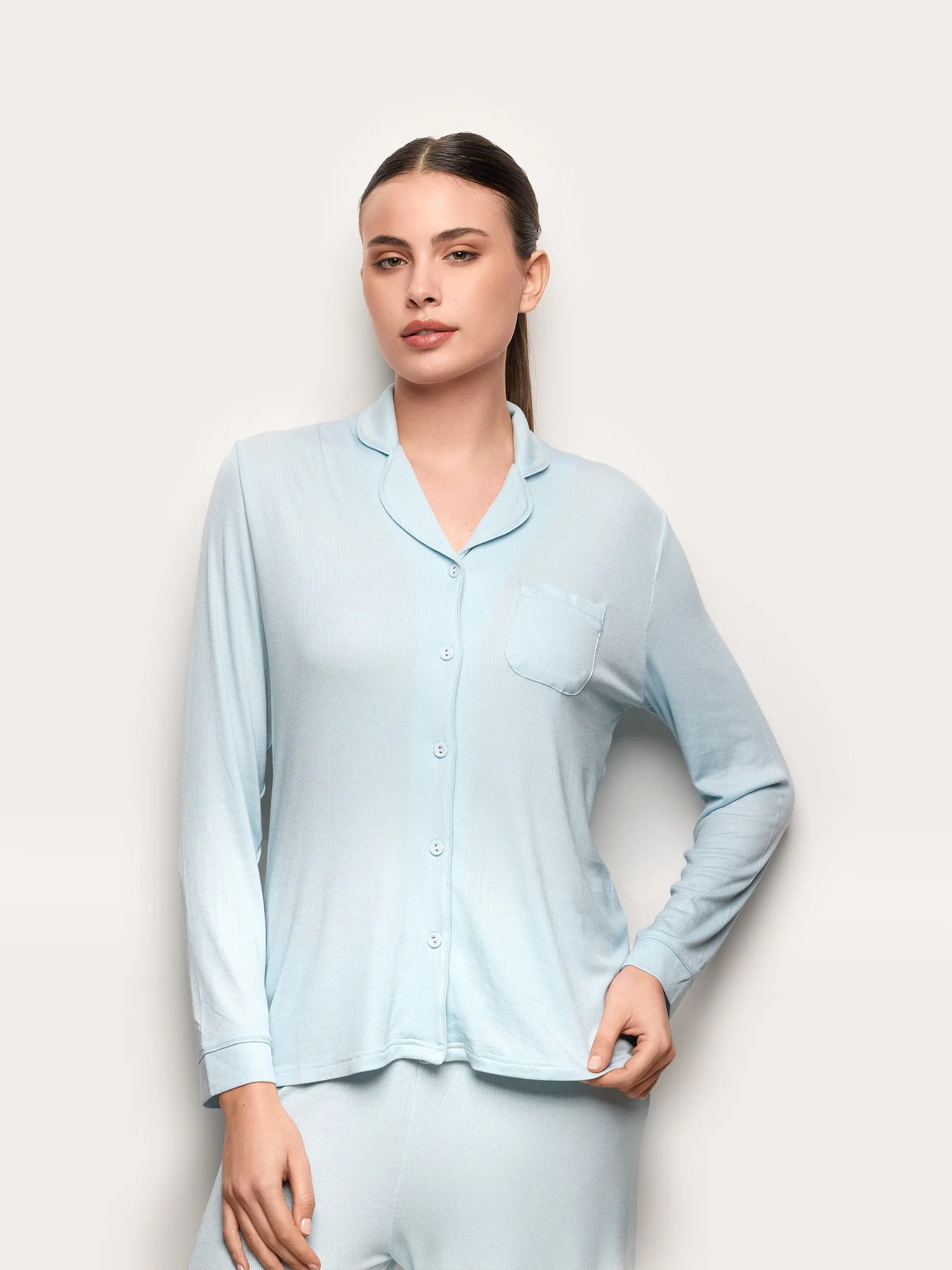 Yamamay_Light Azure_Maglia Manica Lunga - Modal Rib_PPTD191006_013_01