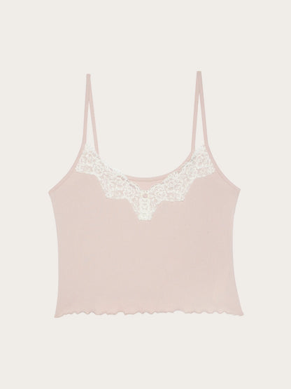 Yamamay BEIGE Women Top - Basic Modal &amp; Cotton Rib SKU: PPTD193002_726 Image 05