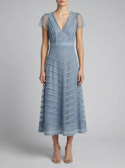 Luisa Spagnoli Fiordaliso Women Prontezza - Elegant Embroidered Gown SKU: PRONTEZZA_0612 Image 00