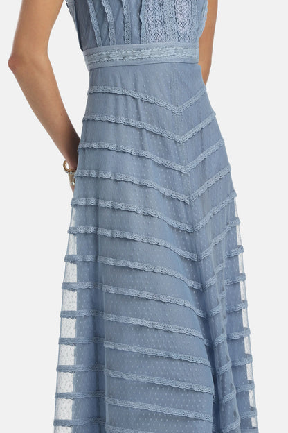 Luisa Spagnoli Fiordaliso Women Prontezza - Elegant Embroidered Gown SKU: PRONTEZZA_0612 Image 04