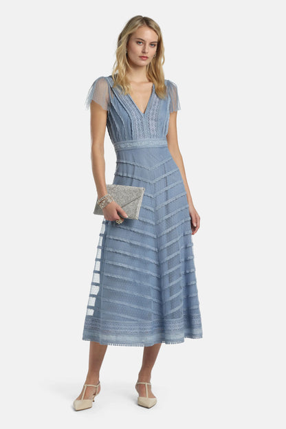 Luisa Spagnoli Fiordaliso Women Prontezza - Elegant Embroidered Gown SKU: PRONTEZZA_0612 Image 05