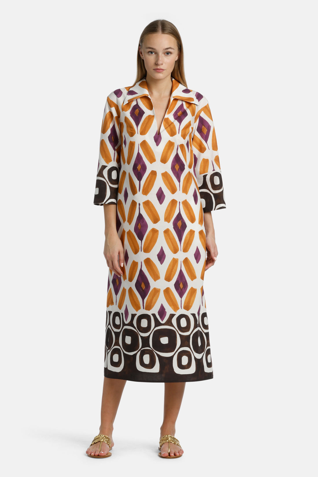 Luisa Spagnoli_Prudenza - Watercolour Print Dress_PRUDENZA_3803_01