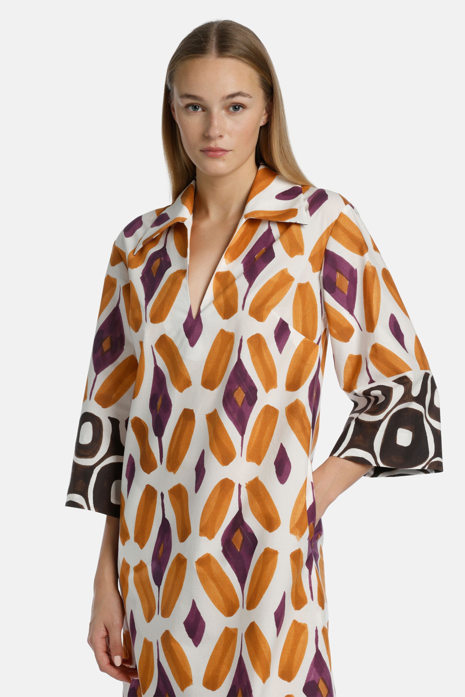 Luisa Spagnoli_Prudenza - Watercolour Print Dress_PRUDENZA_3803_03