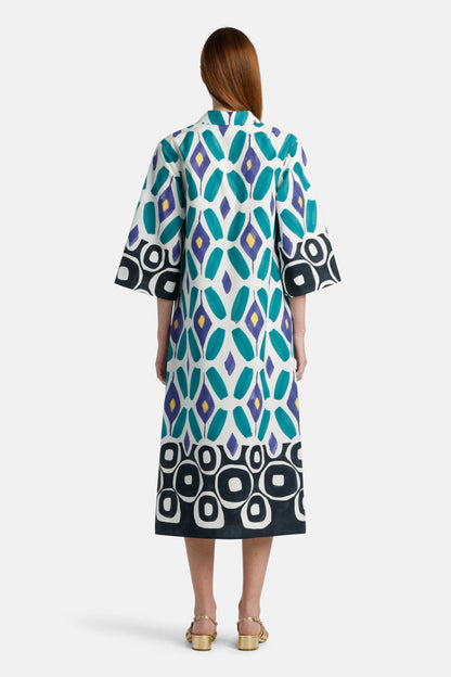 Luisa Spagnoli_Prudenza - Watercolour Print Dress_PRUDENZA_3896_02