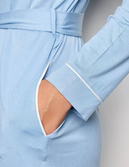 Yamamay_Baby Blue_Short Robe with Belt Daily with Tencelª Modal Ð Daily Modal_PVED183001_032_04