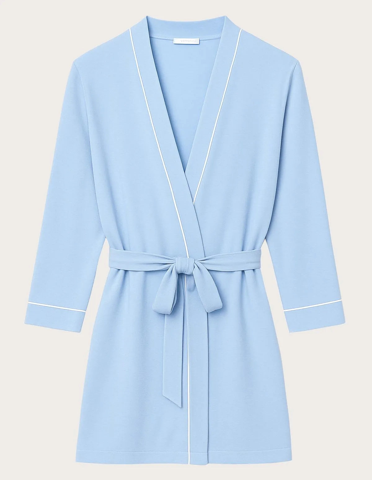 Yamamay_Baby Blue_Short Robe with Belt Daily with Tencelª Modal Ð Daily Modal_PVED183001_032_05