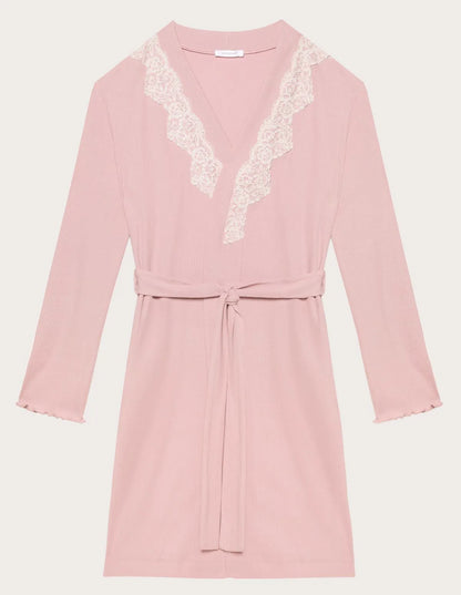Yamamay_Clay Rose_Embroidered Robe Ð Basic Modal/Cotton Rib_PVED183002_239_06