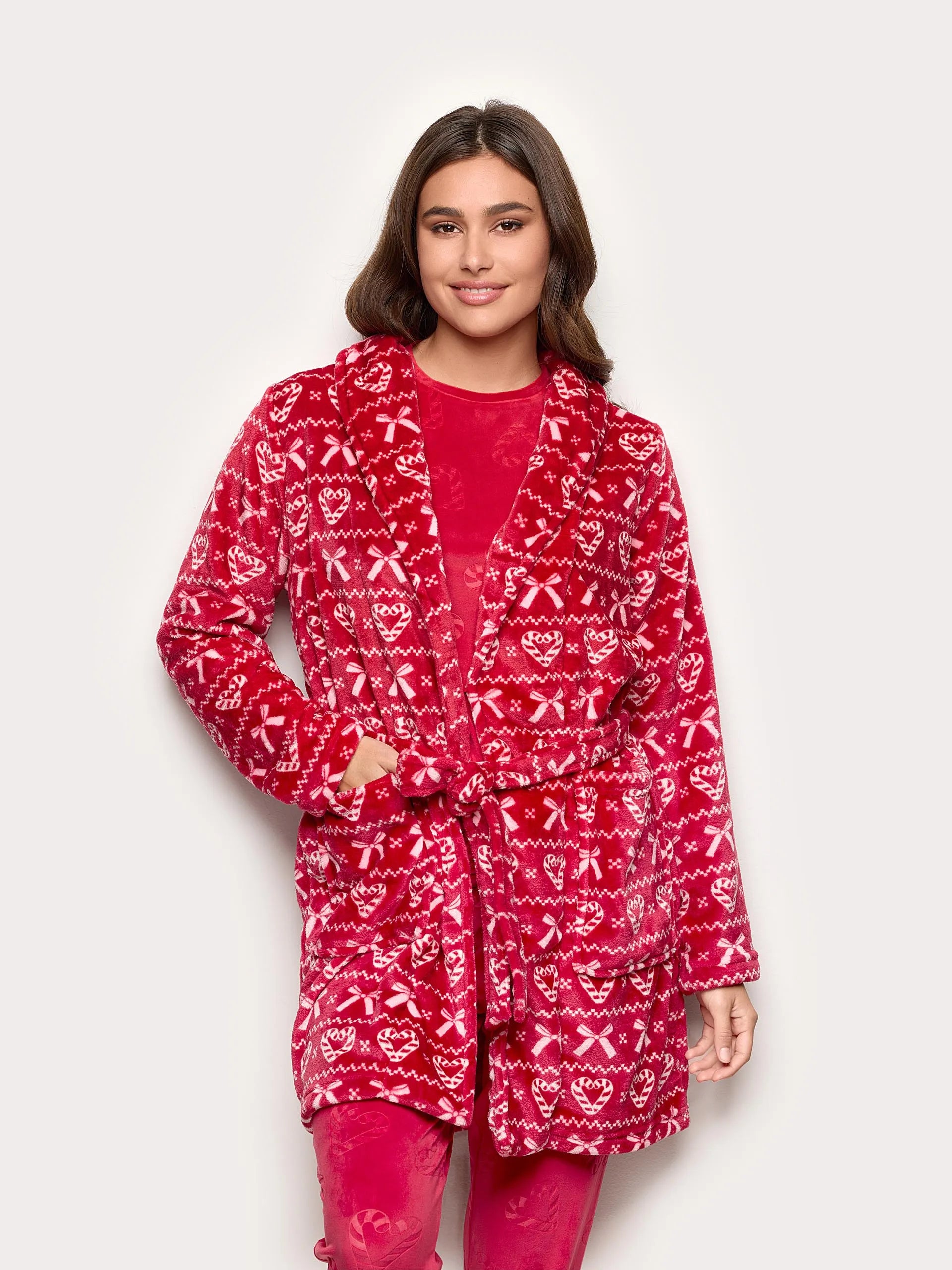 Yamamay_Printed_Candy Cane Club Fur Robe_PVED184005_128_01