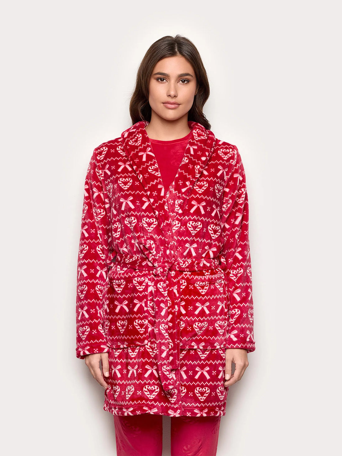 Yamamay_Printed_Candy Cane Club Fur Robe_PVED184005_128_02