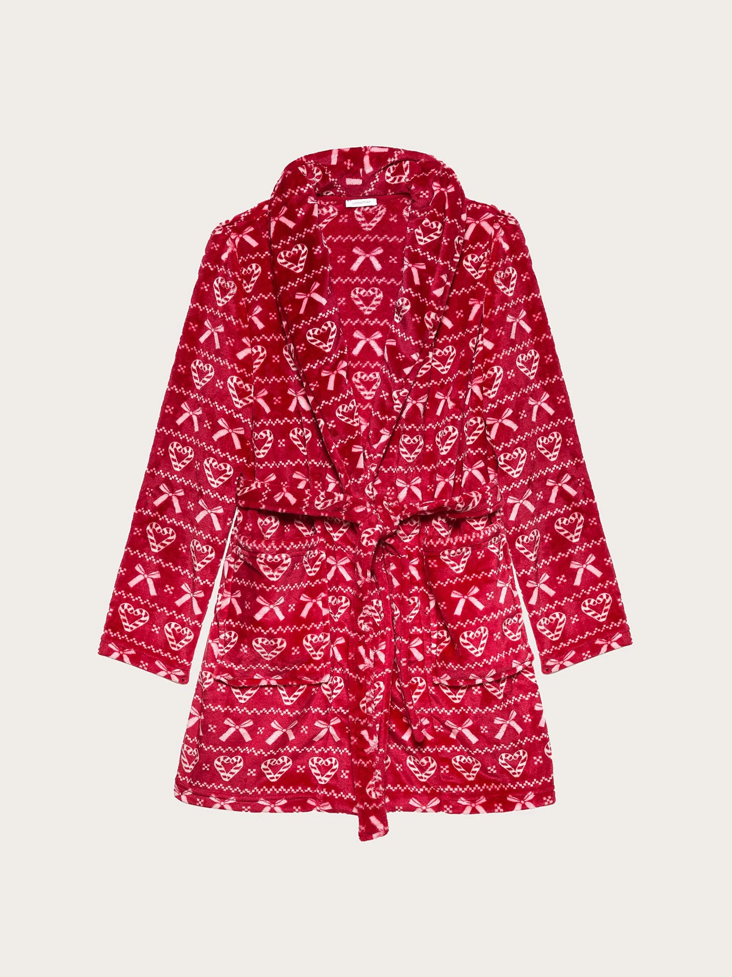 Yamamay_Printed_Candy Cane Club Fur Robe_PVED184005_128_05