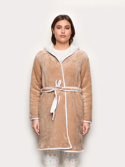 Yamamay_Skin_Apr�s Ski Fur Hooded Dressing Gown_PVED184008_075_02