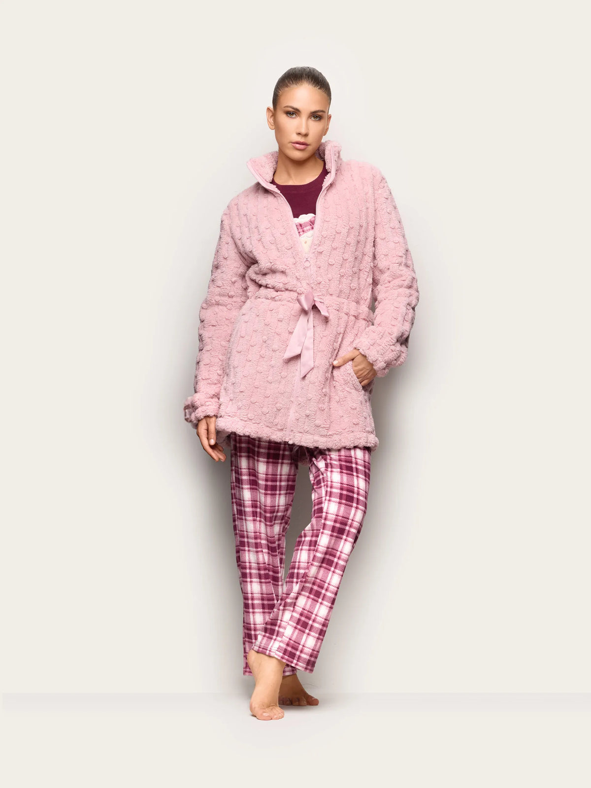 Yamamay POWDER PINK Women Nightgown - Curly and Cute SKU: PVED193005_088 Image 01
