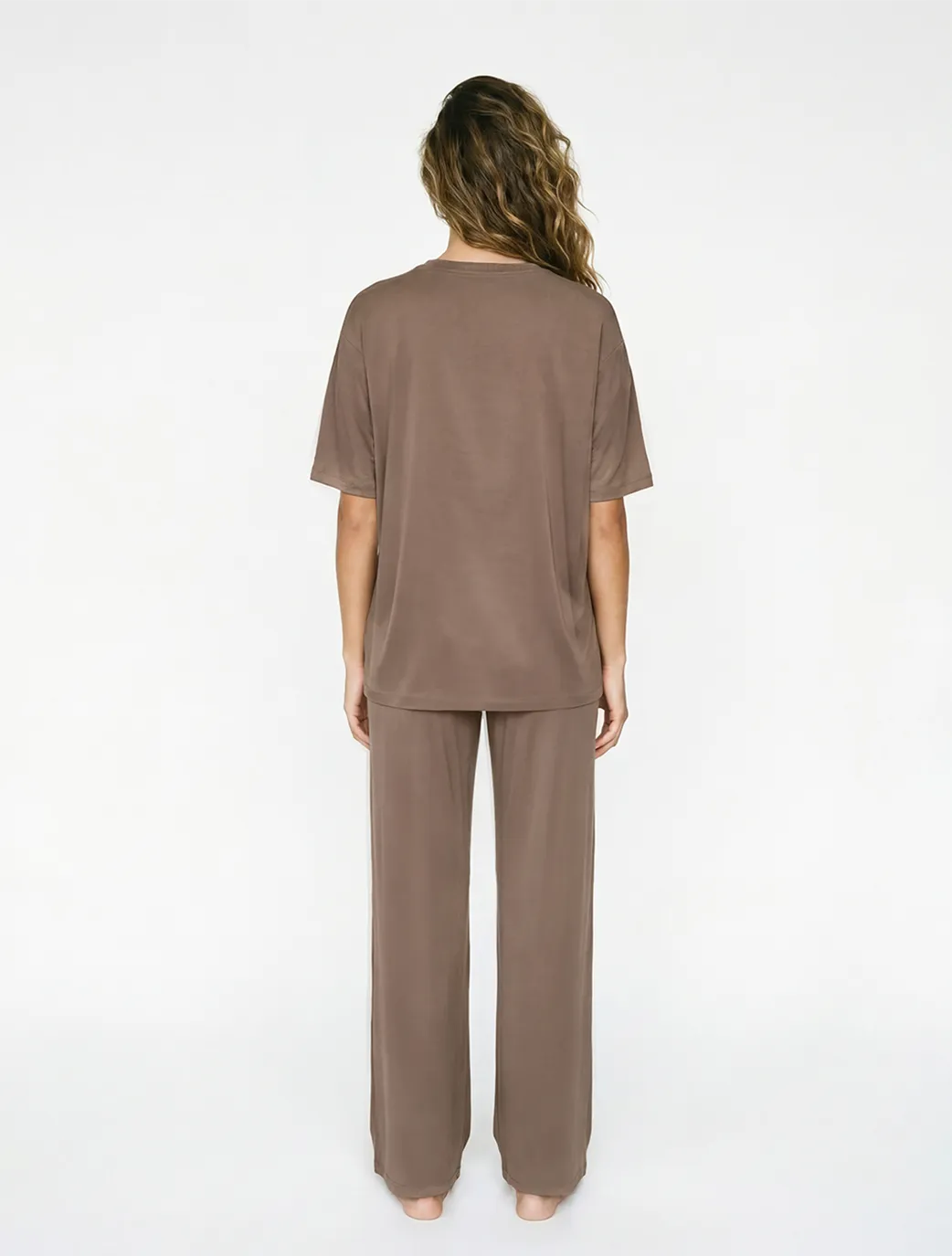 Marie France Greige Women Adelina Pant SKU: PYADELINAPANT_Greige Image 02