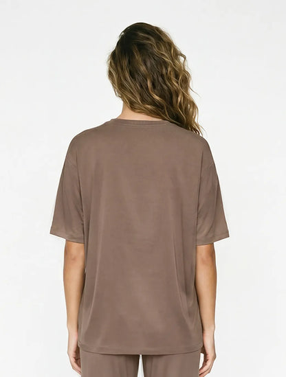 Marie France Greige Women Adelina T-Shirt SKU: PYADELINATSHIRT_Greige Image 02