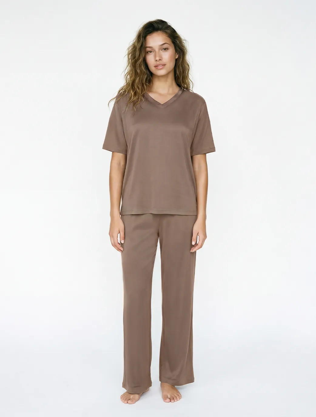 Marie France Greige Women Adelina T-Shirt SKU: PYADELINATSHIRT_Greige Image 03