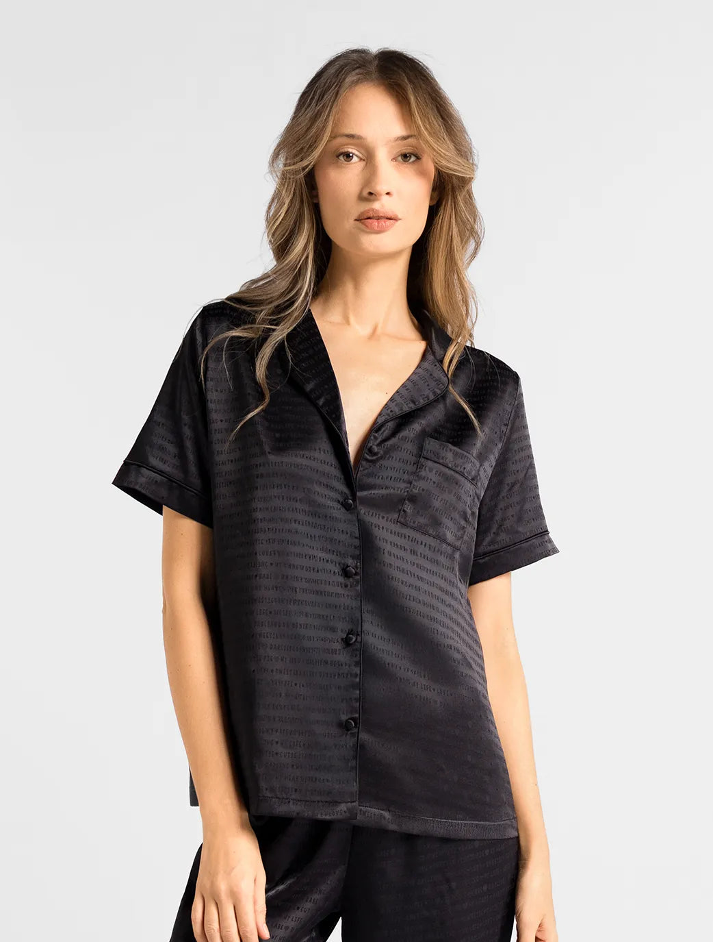 Marie France Amoremio Chemise_Black Women Amoremio Chemise SKU: PYAMOREMIOCHEMISE_Black Image 01