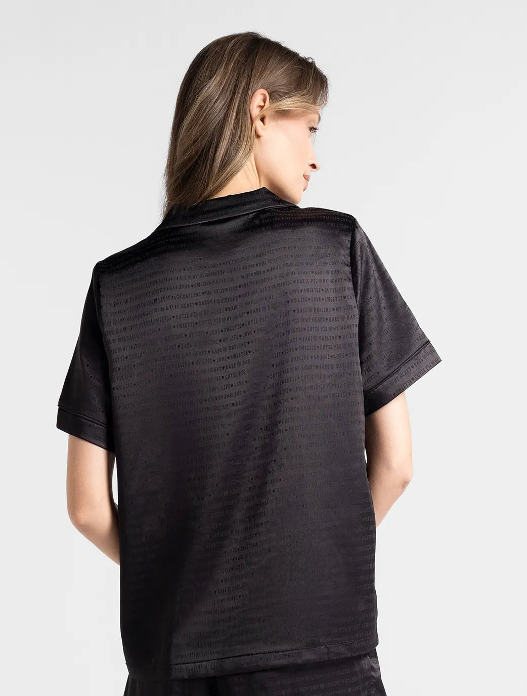 Marie France Amoremio Chemise_Black Women Amoremio Chemise SKU: PYAMOREMIOCHEMISE_Black Image 02