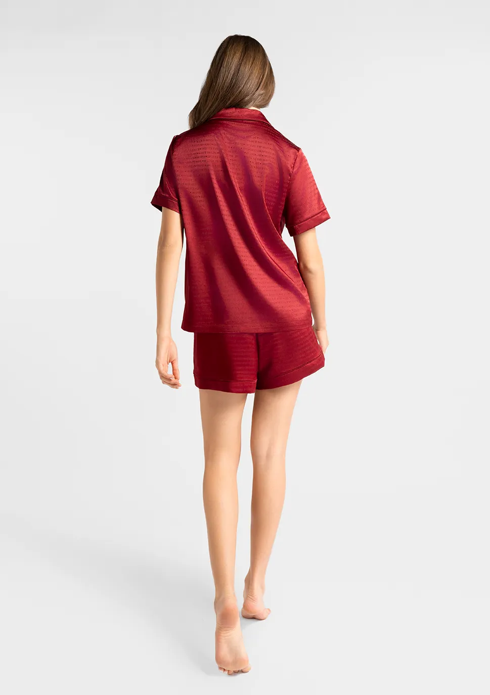 Marie France Amoremio Short_Burgundy Women Amoremio Short SKU: PYAMOREMIOSHORT_Burgundy Image 01