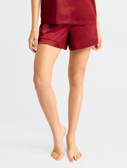 Marie France Amoremio Short_Burgundy Women Amoremio Short SKU: PYAMOREMIOSHORT_Burgundy Image 03