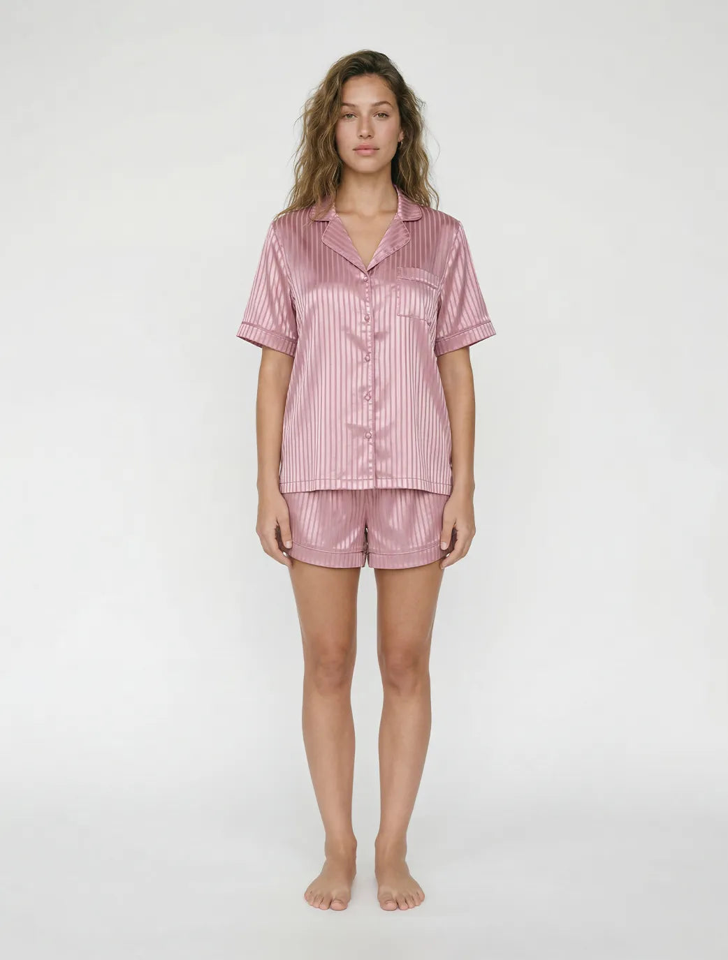 Marie France Pink Women Aria Chemise SKU: PYARIACHEMISE_Pink Image 03