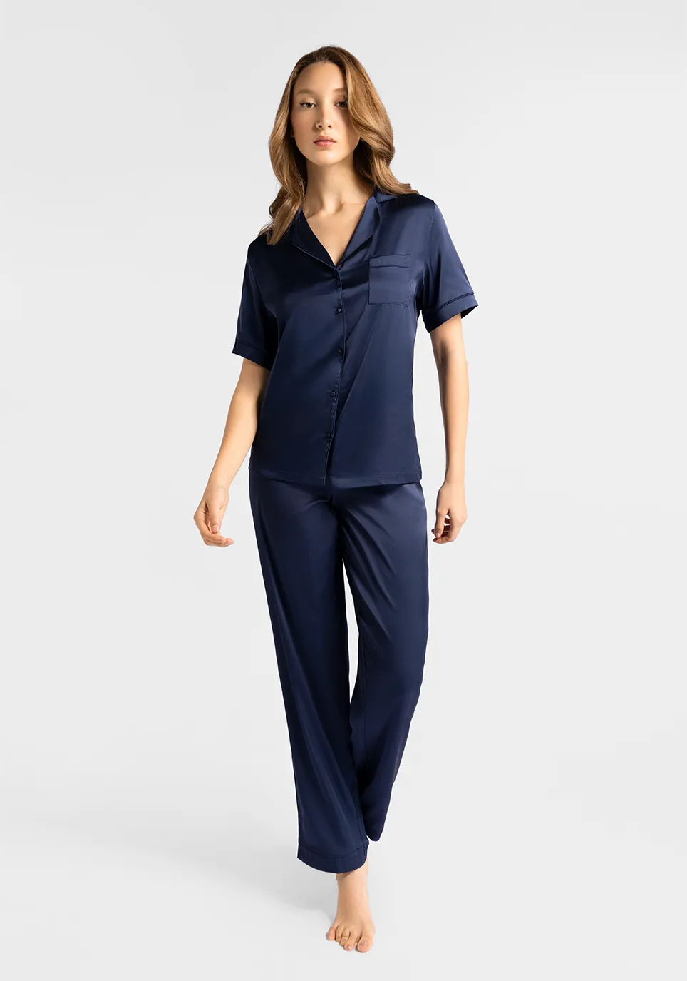 Marie France Asta Pant_Dark Navy Women Asta Pant SKU: PYASTAPANT_Dark Navy Image 01