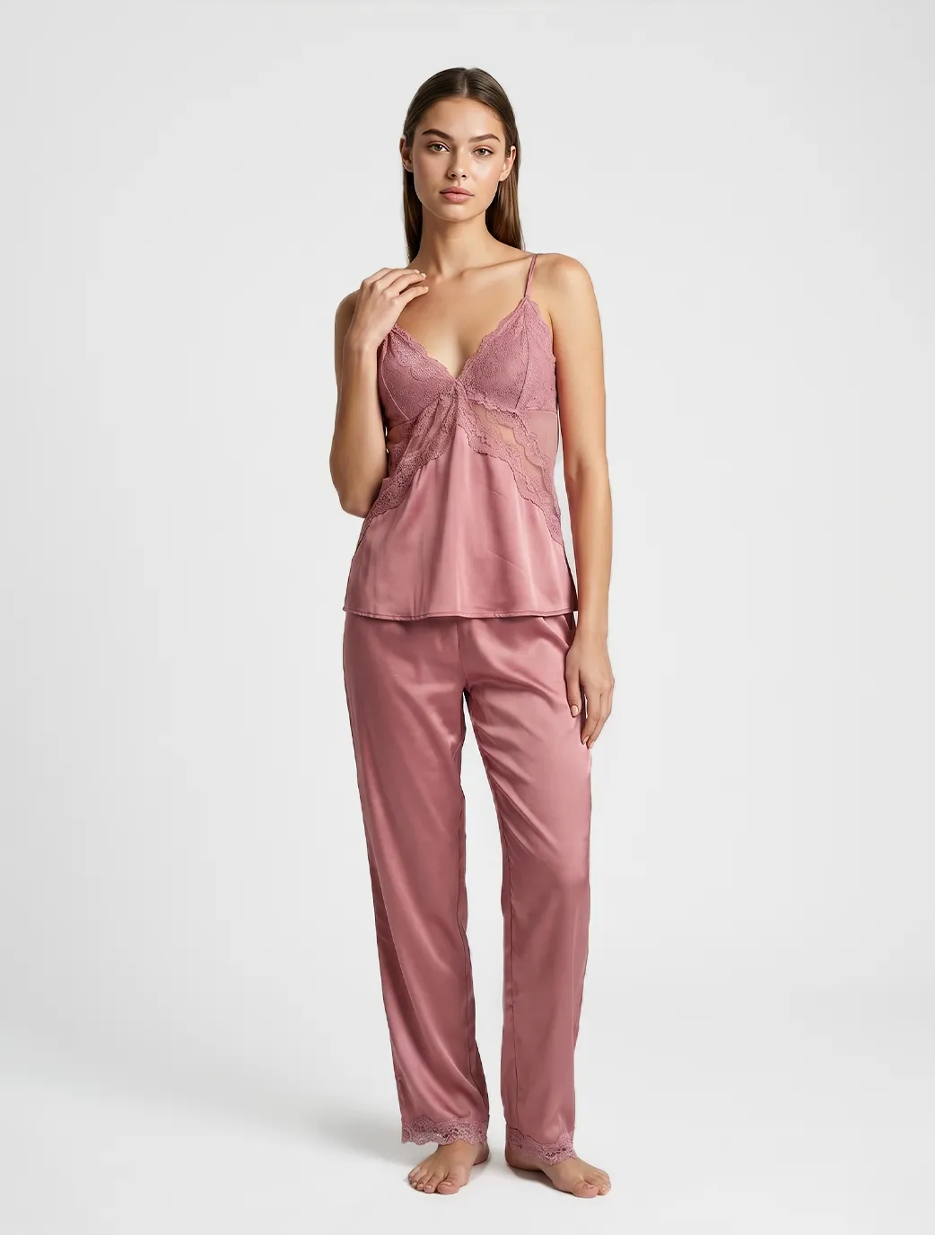 Marie France Pink Women Avsy Pant SKU: PYAVSYPANT_Pink Image 01