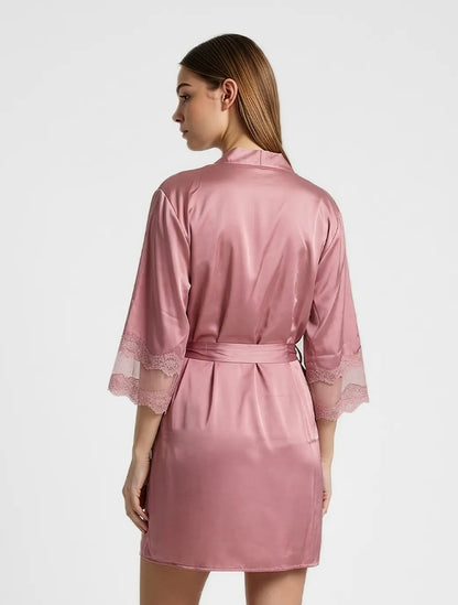 Marie France Pink Women Avsy Robe SKU: PYAVSYROBE_Pink Image 02