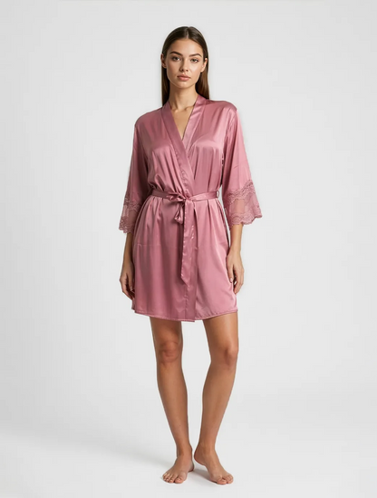Marie France Pink Women Avsy Robe SKU: PYAVSYROBE_Pink Image 03