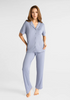 Marie France Grey Women Basky Soft Microfiber Chemise And Shorts Set SKU: PYBASKYSETOFFER_Grey Image 01