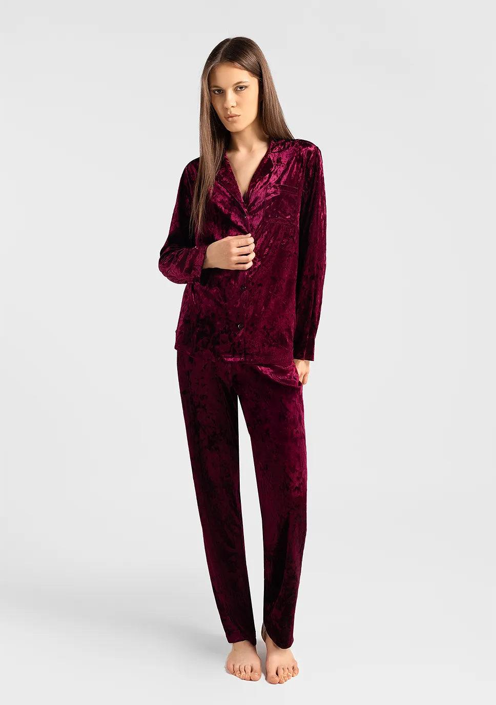 Marie France_Bordeau_Belevis Pant_PYBELEVISPANT_Bordeau_01