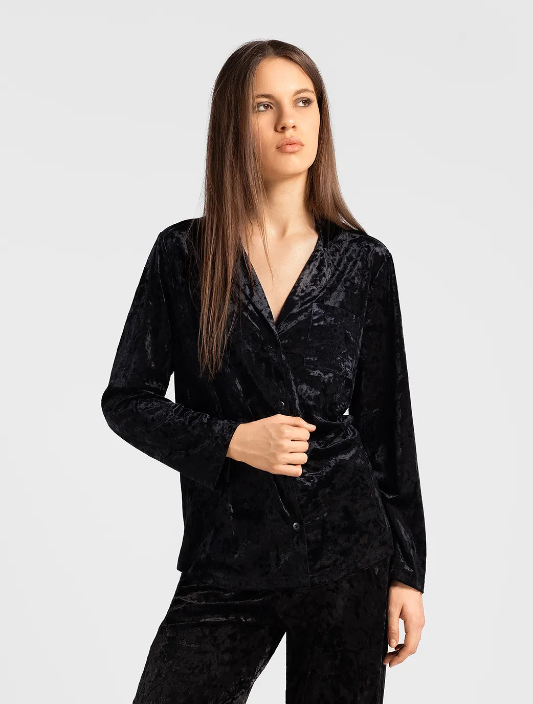 Marie France_Black_Belvana Chemise_PYBELVANACHEMISE_Black_01