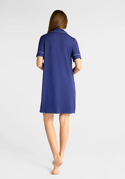 Marie France Bluniva Long Chemise_Navy Women Bluniva Long Chemise SKU: PYBLUNIVALONGCHEMISE_Navy Image 04