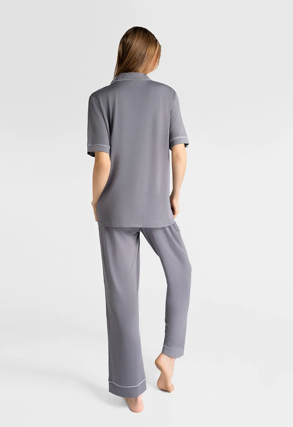 Marie France Denina Pant_Grey Women Denina Pant SKU: PYDENINAPANT_Grey Image 02