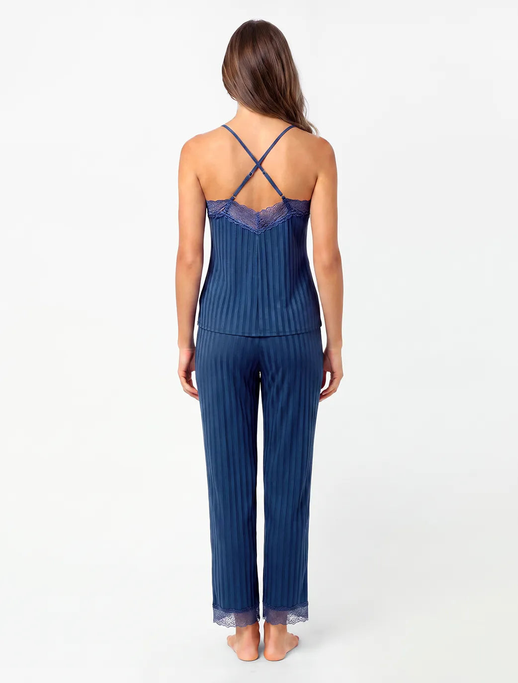 Marie France Navy Women Dryla Pant SKU: PYDRYLAPANT_NAVY Image 02