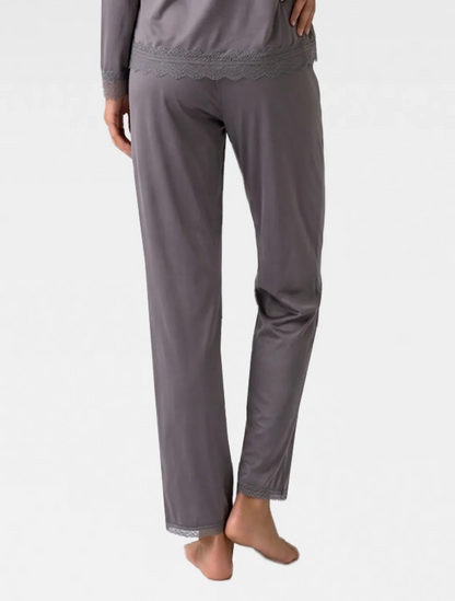 Marie France Grey Women Elara Pant SKU: PYELARAPANT_GREY Image 04