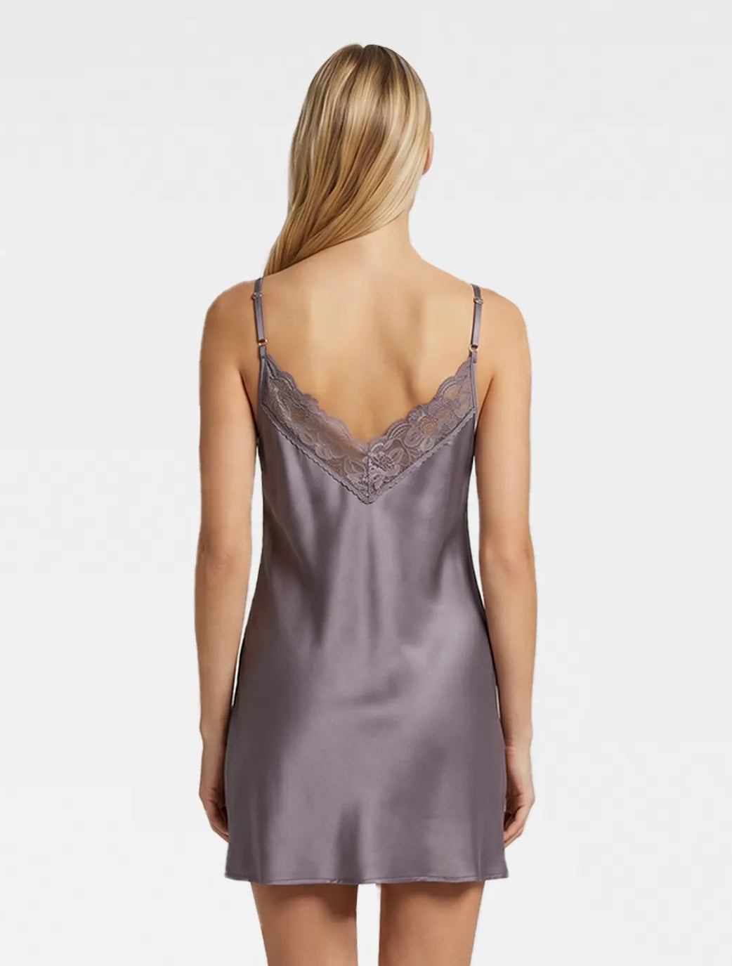 Marie France Purple Women Elorin Dress SKU: PYELORINDRESS_Purple Image 02