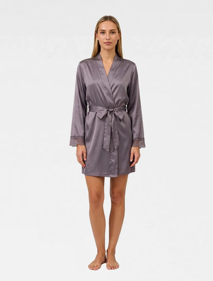 Marie France Purple Women Elorin Robe SKU: PYELORINROBE_Purple Image 03