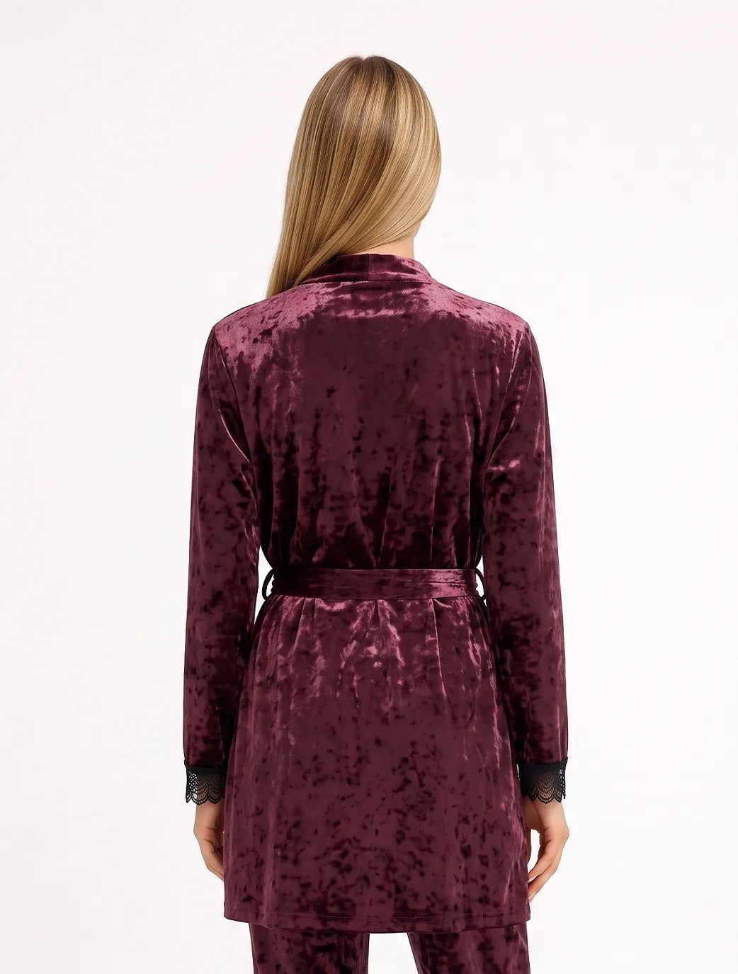 Marie France Bordeau Women Eloura Robe SKU: PYELOURAROBE_Bordeau Image 02