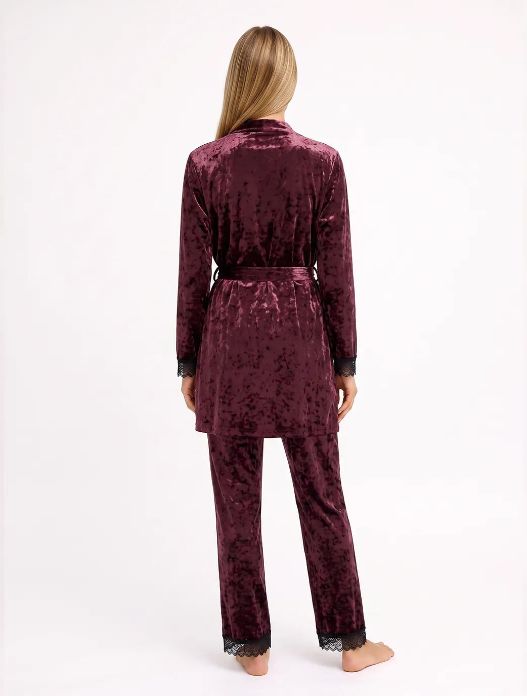 Marie France Bordeau Women Eloura Robe SKU: PYELOURAROBE_Bordeau Image 04