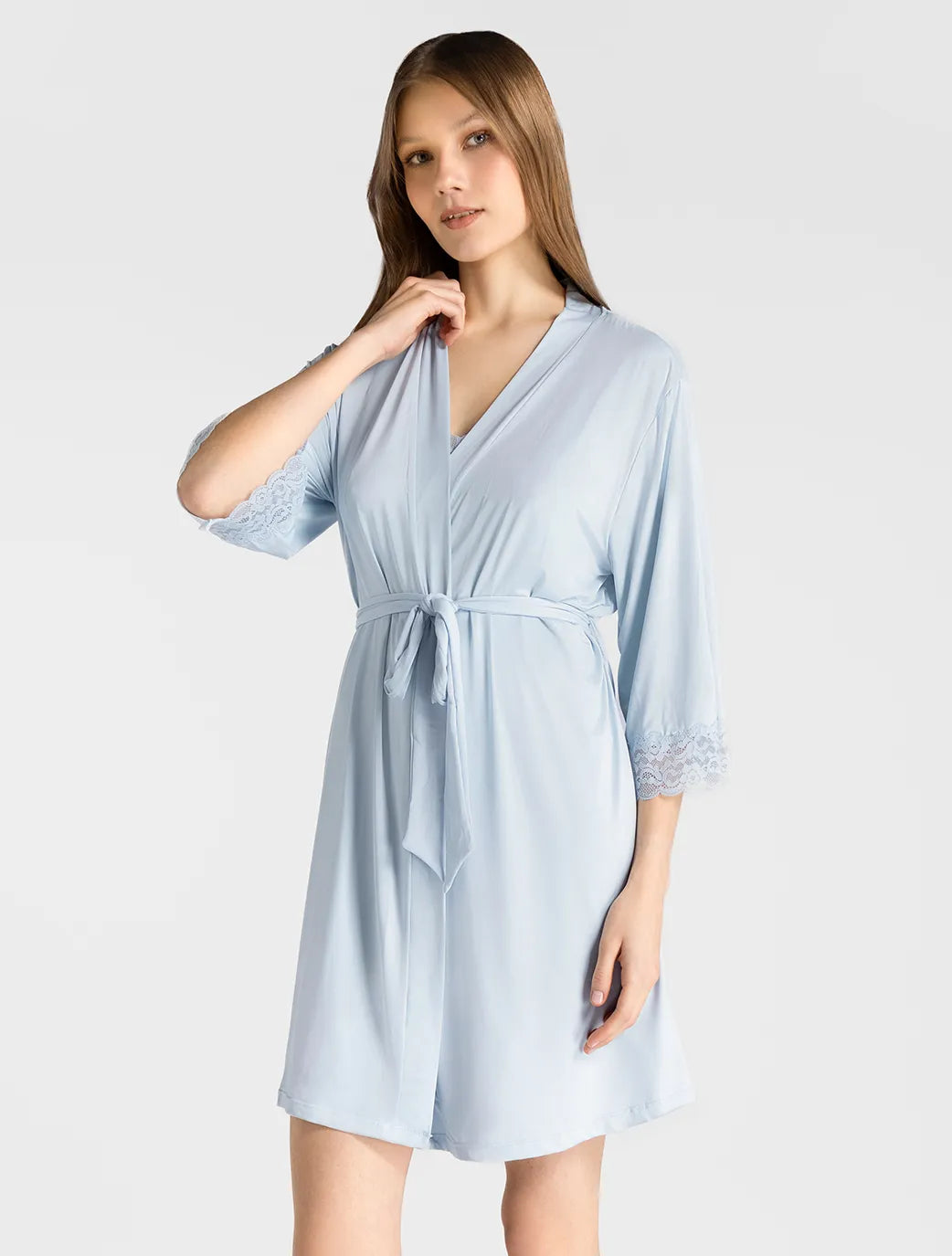 Marie France Feal Robe_Blue Women Feal Robe SKU: PYFEALROBE_Blue Image 03