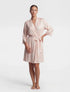 Marie France Multicolor Women Galilea Tie-Waist Draped Sleeve Satin Robe SKU: PYGALILEAROBE_Multicolor Image 01