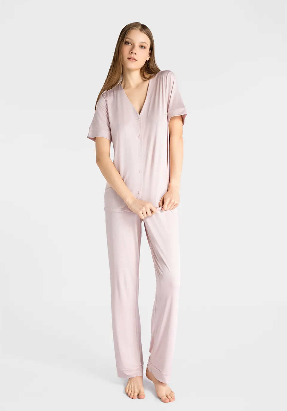 Marie France Gloria Pant_Pink Women Gloria Pant SKU: PYGLORIAPANT_Pink Image 01