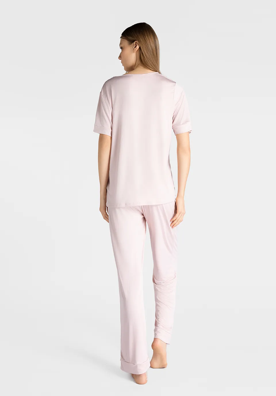 Marie France Gloria Pant_Pink Women Gloria Pant SKU: PYGLORIAPANT_Pink Image 02