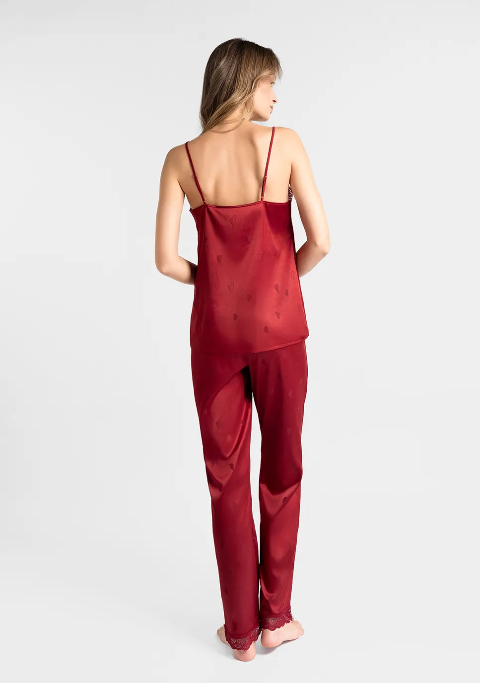 Marie France Heartfelt Pant_Burgundy Women Heartfelt Pant SKU: PYHEARTFELTPANT_Burgundy Image 02